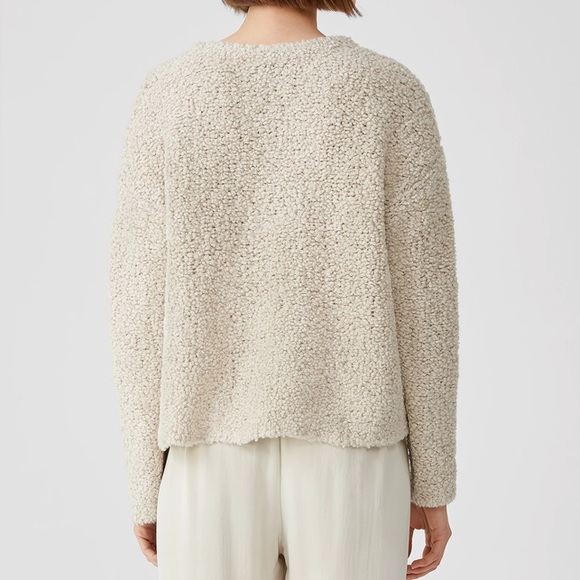 Wool Blend Eileen Fisher Knit Fur Box-Top size Medium. - Picture 10 of 11